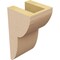 Ekena Millwork 4"W x 4"D x 8"H Wide Crestline Rough Cedar Woodgrain TimberThane Corbel, Primed Tan CORUR04X04X08CRERCPR - alternate 5